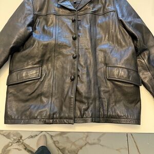3M Thinsulate Black Leather Jacket